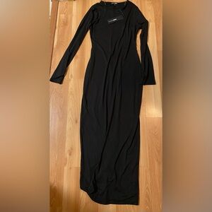 Fashion Nova Classic Black Long Sleeve Dress